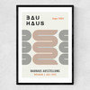 Black And Orange Bauhaus Narrow Black Frame