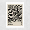 Black Op Art Bauhaus Unframed Print