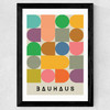 Colourful Bauhaus Wide Black Frame
