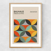 Geometric Pattern Bauhaus Narrow Oak Frame