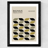 Mid Century Modern Bauhaus Wide Black Frame