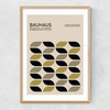 Mid Century Modern Bauhaus Narrow Oak Frame