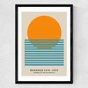 Mid Century Sun Bauhaus Medium Black Frame