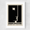 Modernist Bauhaus Exhibition Medium White Frame