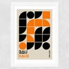 Orange And Black Geometric