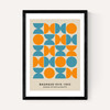 Turquoise And Orange Bauhaus