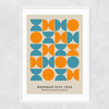 Turquoise And Orange Bauhaus