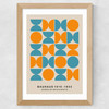 Turquoise And Orange Bauhaus