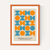 Turquoise And Orange Bauhaus