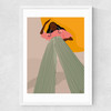 Desert Heat Medium White Frame