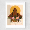 She Blooms Medium White Frame