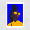 Colorful Black Unframed Print