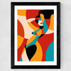 Fire Wide Black Frame