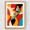 Fire Wide Oak Frame