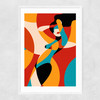 Fire Narrow White Frame