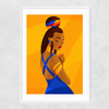 Love Yourself by Sofia Doudine Narrow White Frame