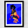 Roller Wide Black Frame