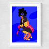 Roller Medium White Frame