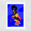 Roller Narrow White Frame