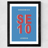 Greenwich SE10 Wide Black Frame