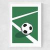 Football Medium White Frame