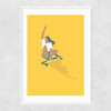 Slide Narrow White Frame