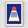 Badminton White Red Medium Oak Frame