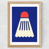 Badminton White Red Wide Oak Frame