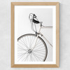 338 White Minimal Bicycle Wide Oak Frame