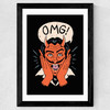 OMG Satan! Wide Black Frame