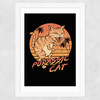Purassic Cat Wide White Frame