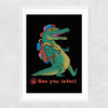 See You Later Narrow White Frame