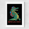 See You Later Medium White Frame