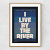 By the River Narrow Oak Frame