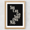 Own Way Wide Oak Frame