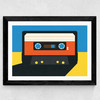 Black Tape Wide Black Frame