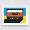White Tape Medium White Frame