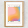 As Above So Below by Tiger Spirit Prints Wide Oak Frame