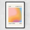 As Above So Below by Tiger Spirit Prints Narrow Black Frame