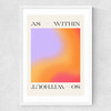As Within So Without Medium White Frame