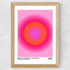 Balance by Tiger Spirit Prints Wide Oak Frame