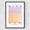 Free The Mind Narrow Black Frame