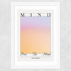 Free The Mind Wide White Frame