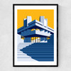 National Theatre 2 Narrow Black Frame