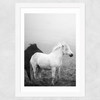 Iceland Fog Wide White Frame