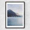 Lake Mist I Narrow Black Frame