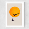 Birds In The Sky Medium White Frame