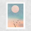 Waking Up Warm Narrow White Frame
