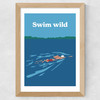 Swim Wild Wide Oak Frame