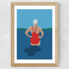 Wild Swimmers I Wide Oak Frame